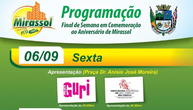 Programação teve início ontem (1º) e segue até domingo